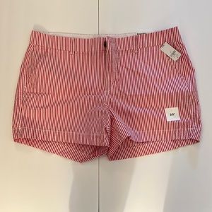 NWT Old Navy Striped Everyday Mid-Rise Shorts Size 14